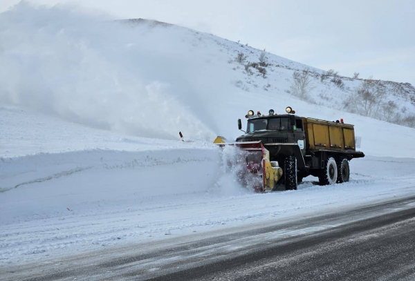 В Казахстане ограничено движение на трёх республиканских автодорогах