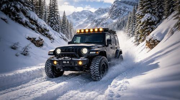 В горах Крыма валит снег