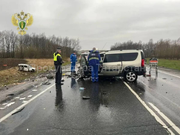 В Татарстане два человека погибли в столкновении &laquo;Лады&raquo; и Kia