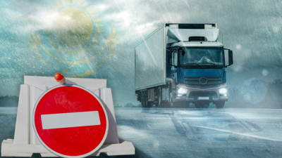 Восемь участков на республиканских трассах Казахстана закрыли из-за непогоды