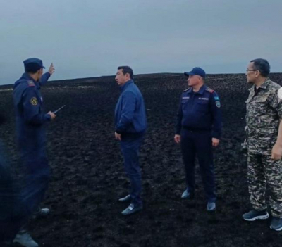 Второй за неделю природный пожар тушат в Акжарском районе СКО