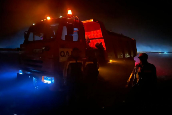 Удар молнии стал причиной пожара в селе Акмолинской области
