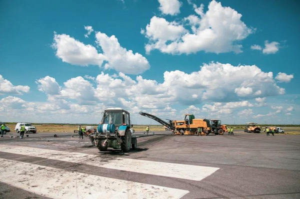 Ремонт взлетно-посадочной полосы аэропорта Астаны близится к завершению