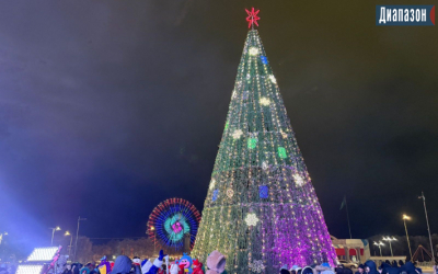 Главную елку зажгли в Актобе