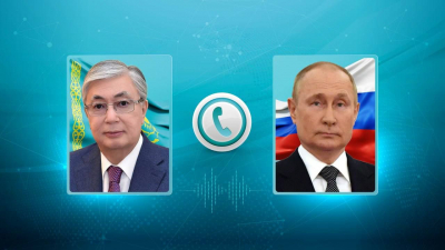 Глава государства провел телефонный разговор с Владимиром Путиным
