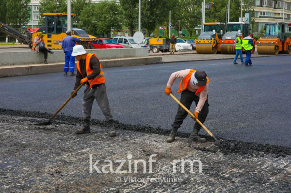 Участок шоссе Коргалжын закрыт на ремонт в Астане
